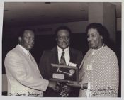 Andrew Best with his National Medical Association award